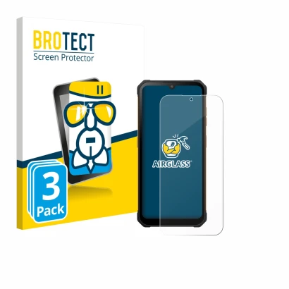 Parte frontal de un envase de producto con el logotipo de la marca BROTECT. Al lado se muestra el dispositivo Hammer Iron Va c