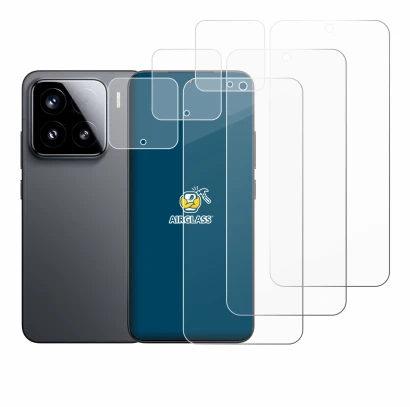 Imagen del dispositivo Xiaomi 15 (Frontal+Cámara) con una amplia variedad de protectores de pantalla.