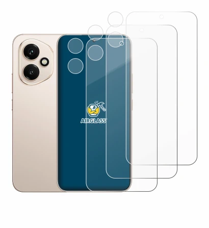 Imagen del dispositivo Honor 400 (Frontal+Cámara) con una amplia variedad de protectores de pantalla.