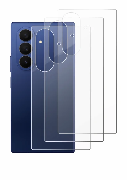 Imagen del dispositivo Samsung Galaxy Z Fold 7 (Trasero) con una amplia variedad de protectores de pantalla.