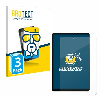 Parte frontal de un envase de producto con el logotipo de la marca BROTECT. Al lado se muestra el dispositivo Lenovo Legion Y7