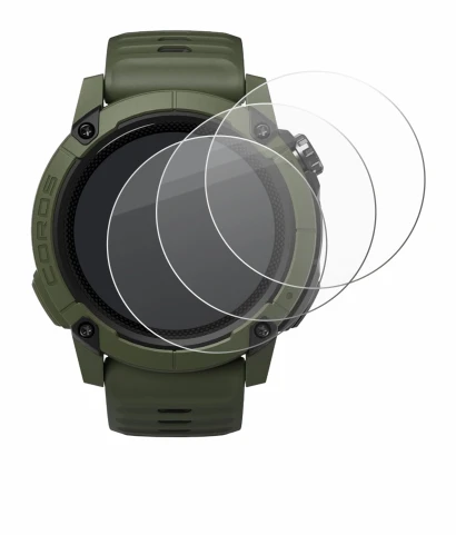 Imagen del dispositivo Coros NOMAD con una amplia variedad de protectores de pantalla.