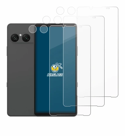 Imagen del dispositivo Sony Xperia 10 VII (Frontal+Cámara) con una amplia variedad de protectores de pantalla.