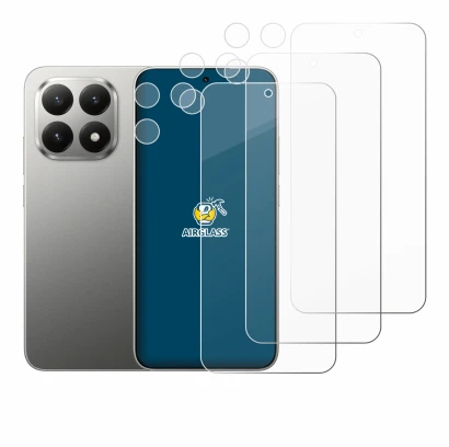 Imagen del dispositivo Xiaomi 15T (Frontal+Cámara) con una amplia variedad de protectores de pantalla.