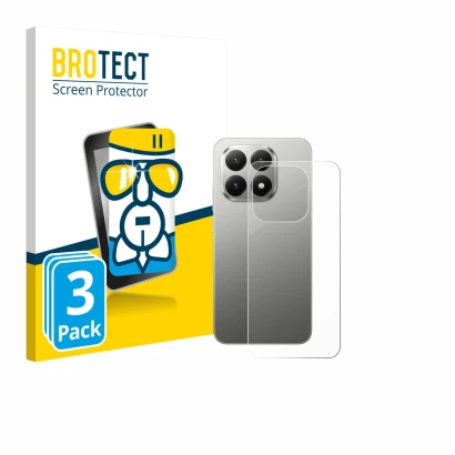 Parte frontal de un envase de producto con el logotipo de la marca BROTECT. Al lado se muestra el dispositivo Xiaomi 15T (Tras