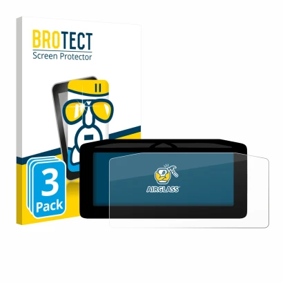 Parte frontal de un envase de producto con el logotipo de la marca BROTECT. Al lado se muestra el dispositivo Ducati Streetfig