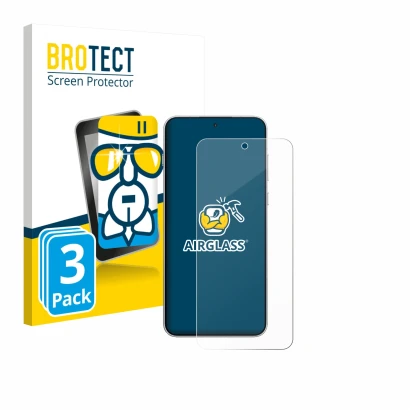 Parte frontal de un envase de producto con el logotipo de la marca BROTECT. Al lado se muestra el dispositivo OnePlus 15R con 