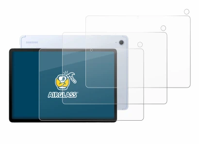 Imagen del dispositivo Samsung Galaxy Tab S10 FE (Frontal+Cámara) con una amplia variedad de protectores de pantalla.