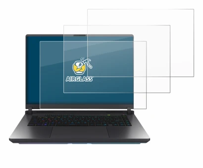 Imagen del dispositivo ASUS ROG Strix G16 2025 con una amplia variedad de protectores de pantalla.