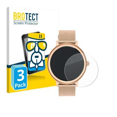 Parte frontal de un envase de producto con el logotipo de la marca BROTECT. Al lado se muestra el dispositivo Ruxingx AK98 1.1