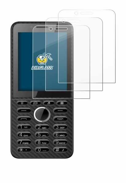Imagen del dispositivo Energizer E288S con una amplia variedad de protectores de pantalla.