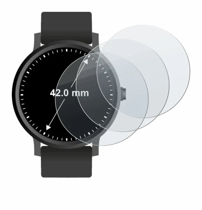 Imagen del dispositivo Relojes (Circular, ø: 42 mm) con una amplia variedad de protectores de pantalla.