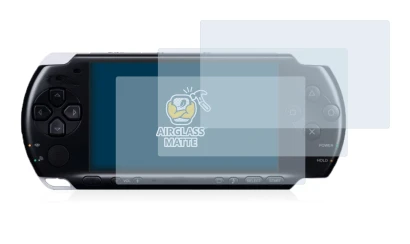 Imagen del dispositivo Sony PSP 3004 con una amplia variedad de protectores de pantalla.