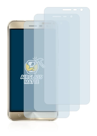 Imagen del dispositivo ASUS ZenFone 3 ZE552KL con una amplia variedad de protectores de pantalla.