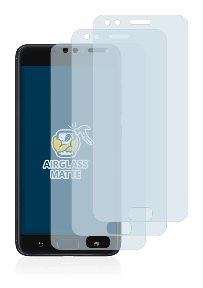 Imagen del dispositivo ASUS ZenFone 4 ZE554KL con una amplia variedad de protectores de pantalla.