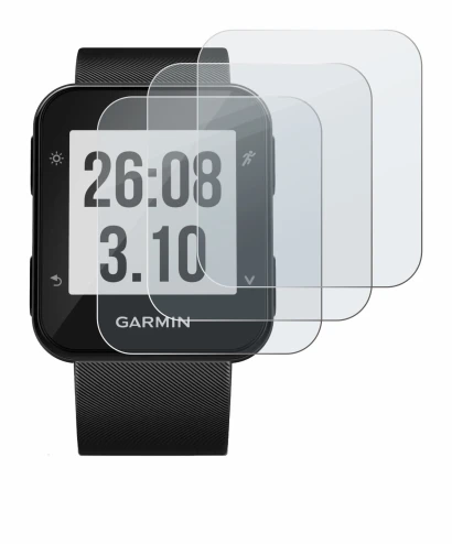Imagen del dispositivo Garmin Forerunner 30 con una amplia variedad de protectores de pantalla.