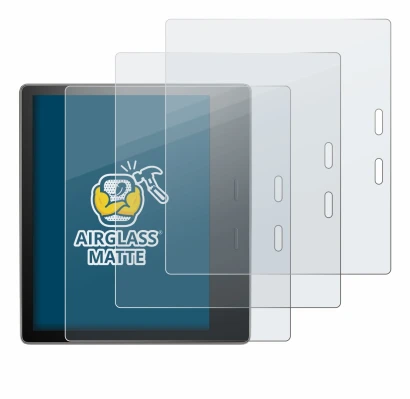 Imagen del dispositivo Amazon Kindle Oasis 2019 (10a Gen.) con una amplia variedad de protectores de pantalla.