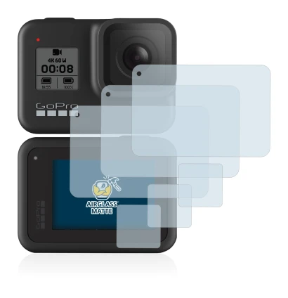 Imagen del dispositivo GoPro Hero 8 Black con una amplia variedad de protectores de pantalla.
