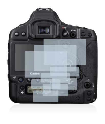 Imagen del dispositivo Canon EOS 1D X Mark III con una amplia variedad de protectores de pantalla.