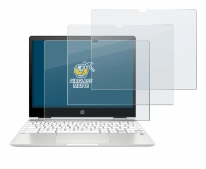Imagen del dispositivo HP Chromebook x360 12b-ca0005nf con una amplia variedad de protectores de pantalla.