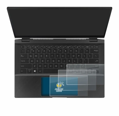 Imagen del dispositivo ASUS ZenBook Flip 14 UX463FA (Touch Trackpad) con una amplia variedad de protectores de pantalla.