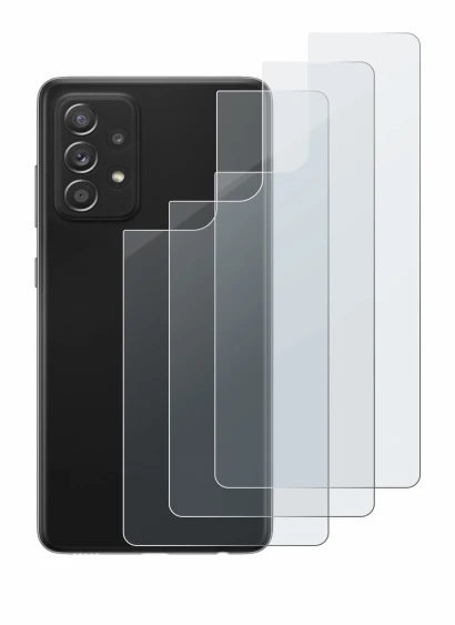 Imagen del dispositivo Samsung Galaxy A52s 5G (Trasero) con una amplia variedad de protectores de pantalla.