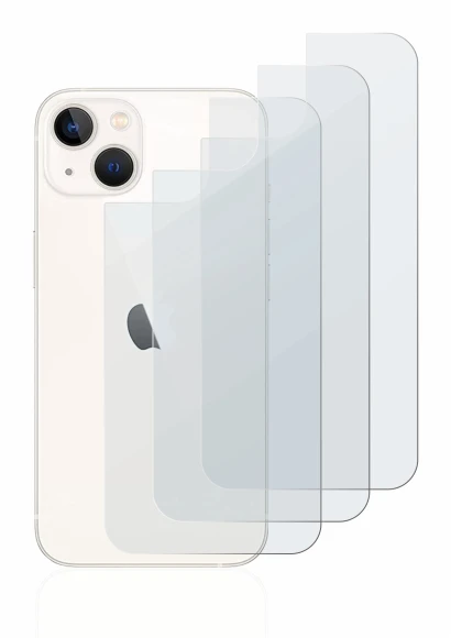 Imagen del dispositivo Apple iPhone 13 (Trasero) con una amplia variedad de protectores de pantalla.