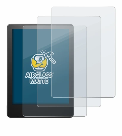 Imagen del dispositivo Amazon Kindle Paperwhite 2021 (11a Gen.) con una amplia variedad de protectores de pantalla.