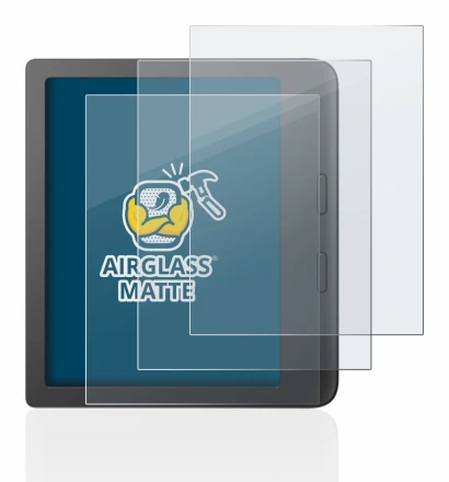 Imagen del dispositivo Tolino Vision 6 con una amplia variedad de protectores de pantalla.