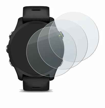 Imagen del dispositivo Garmin Forerunner 255 con una amplia variedad de protectores de pantalla.