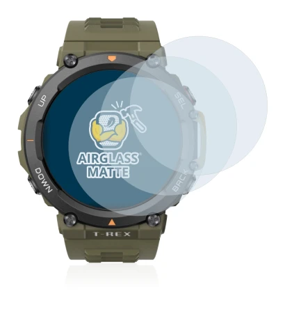 Imagen del dispositivo Huami Amazfit T-Rex 2 con una amplia variedad de protectores de pantalla.