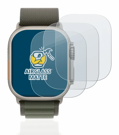 Imagen del dispositivo Apple Watch Ultra (49 mm) con una amplia variedad de protectores de pantalla.