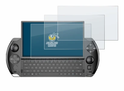 Imagen del dispositivo GPD Win 4 con una amplia variedad de protectores de pantalla.