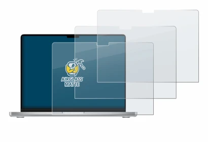 Imagen del dispositivo Apple MacBook Pro 14" M2 2023 con una amplia variedad de protectores de pantalla.