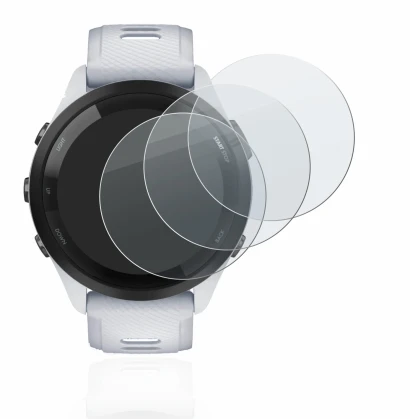 Imagen del dispositivo Garmin Forerunner 265 (46 mm) con una amplia variedad de protectores de pantalla.