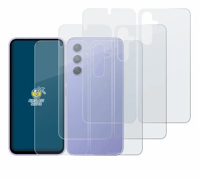 Imagen del dispositivo Samsung Galaxy A54 5G (Frontal+Trasero) con una amplia variedad de protectores de pantalla.