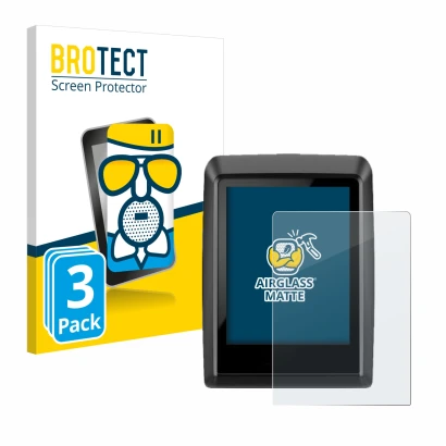 Parte frontal de un envase de producto con el logotipo de la marca BROTECT. Al lado se muestra el dispositivo Bosch Kiox 500 c