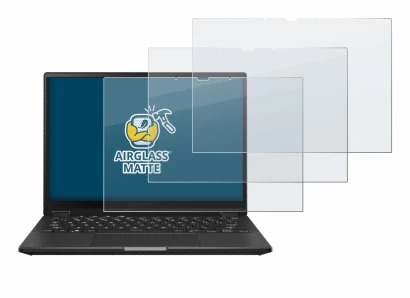 Imagen del dispositivo ASUS ROG Flow X13 2023 con una amplia variedad de protectores de pantalla.