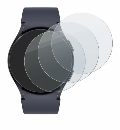 Imagen del dispositivo Samsung Galaxy Watch 6 (44 mm) con una amplia variedad de protectores de pantalla.