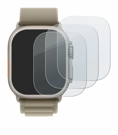 Imagen del dispositivo Apple Watch Ultra 2 (49 mm) con una amplia variedad de protectores de pantalla.