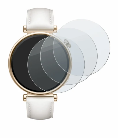 Imagen del dispositivo Huawei Watch GT 4 (41mm) con una amplia variedad de protectores de pantalla.