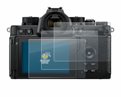 Imagen del dispositivo Nikon Z F con una amplia variedad de protectores de pantalla.