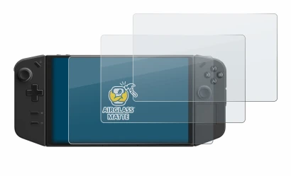 Imagen del dispositivo Lenovo Legion Go con una amplia variedad de protectores de pantalla.