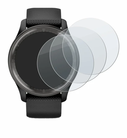 Imagen del dispositivo Garmin Vivomove Trend con una amplia variedad de protectores de pantalla.
