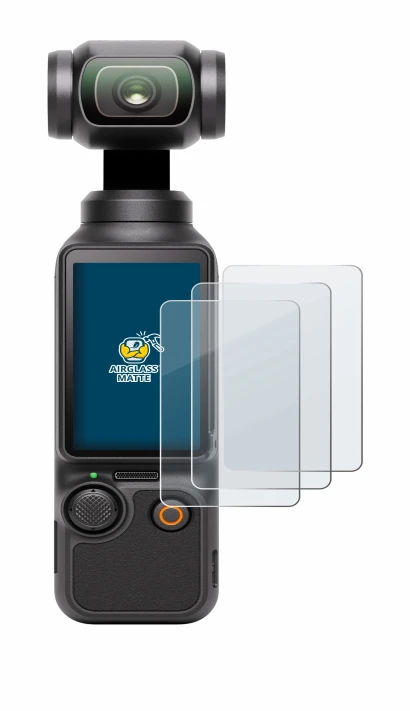 Imagen del dispositivo DJI Osmo Pocket 3 con una amplia variedad de protectores de pantalla.