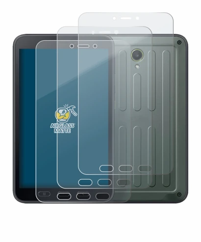 Imagen del dispositivo Samsung Galaxy Tab Active 5 (retrato) con una amplia variedad de protectores de pantalla.