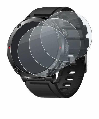 Imagen del dispositivo LIGE Smartwatch 1.6" con una amplia variedad de protectores de pantalla.