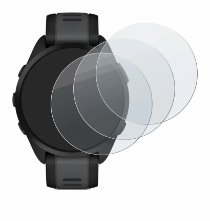 Imagen del dispositivo Garmin Forerunner 165 con una amplia variedad de protectores de pantalla.