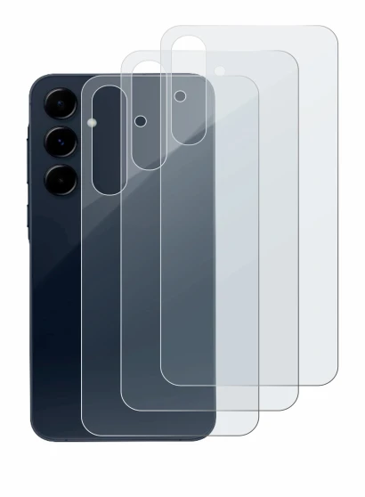 Imagen del dispositivo Samsung Galaxy A35 5G (Trasero) con una amplia variedad de protectores de pantalla.