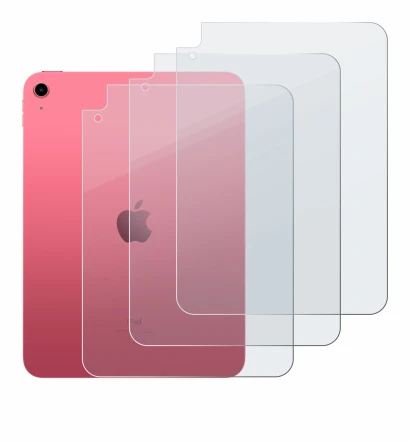 Imagen del dispositivo Apple iPad 10.9" 2022 (Trasero, 10a Gen.) con una amplia variedad de protectores de pantalla.